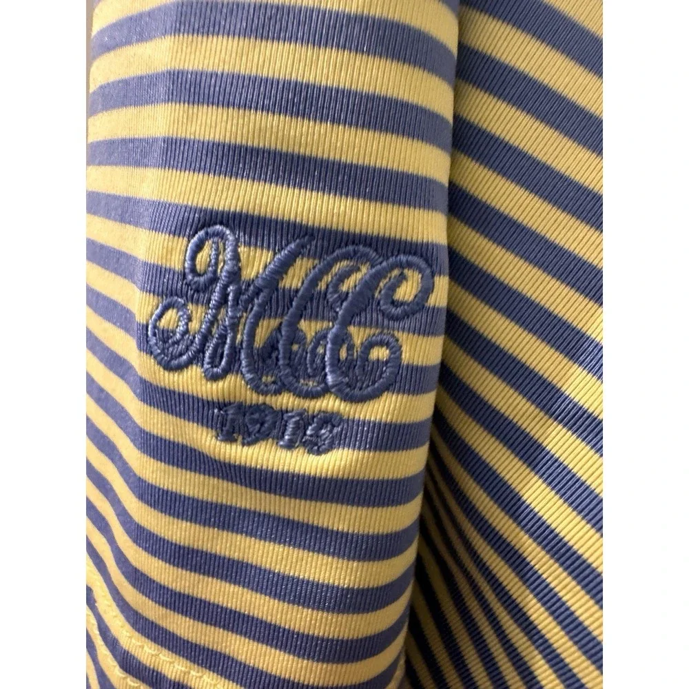 RLX Ralph Lauren Black Label Mens Short Sleeve Pink Striped Polo Shirt‎ Sz Large